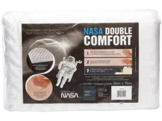 Travesseiro com Espuma Viscoelástica - Fibrasca NASA Double Comfort