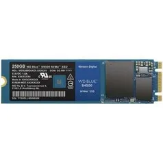 SSD WD Blue SN500, 250GB, M.2 NVMe, R$ 300