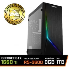 Pc Gamer Super T-Commander Lvl-7 AMD Ryzen 5 3600 / GeForce GTX 1660 Ti 6GB /DDR4 8GB / HD 1TB / 500W / RZ3