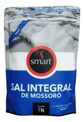 Sal Marinho Integral de Mossoró Smart Fino 1kg Natural