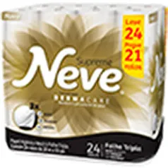 [app] Papel Higiênico Neve Folha Tripla - Leve 24 Pague 21 | R$ 10