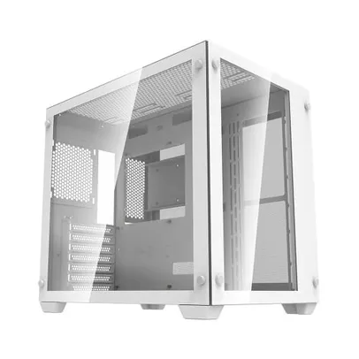 Gabinete Gamer Aigo DarkFlash C285, Lateral de Vidro, Branco, C285-WH