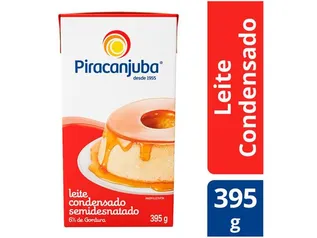 [ APP + Cliente Ouro ] Leite Condensado Semidesnatado Piracanjuba 395g | R$ 3,22