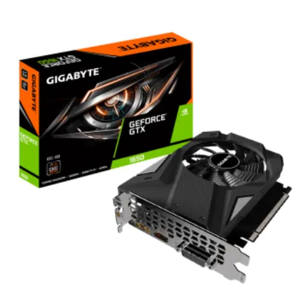 Placa de Vídeo Gigabyte GeForce GTX 1650 D6 OC, 4GB GDDR6, 128Bit, GV-N1656OC-4GD