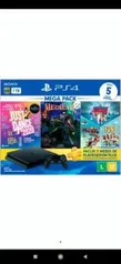 Console Sony PlayStation 4 Hits Bundle Mega Pack 11, 1TB - Just Dance 2020 + MediEvil + Voucher para 03 Jogos - CUH-2214B