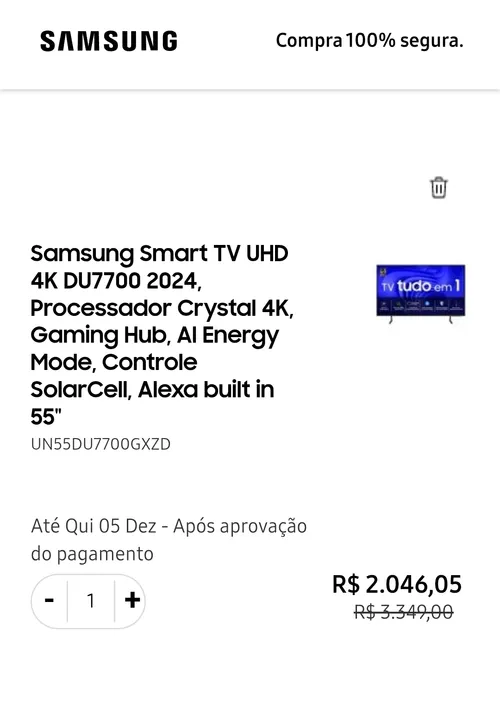 Imagem na descrição da promoção