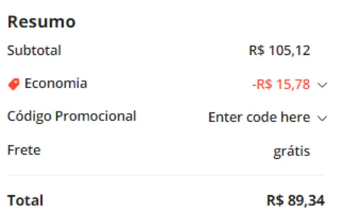 Imagem na descrição da promoção