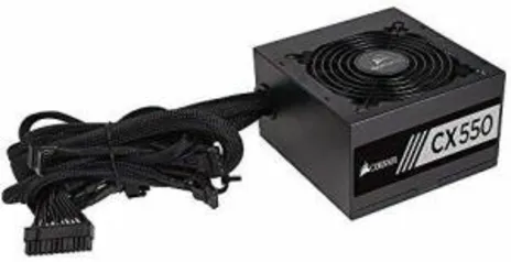 [Prime]Fonte de Alimentação Watt 80 Plus, Corsair CX550