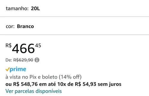 Imagem na descrição da promoção