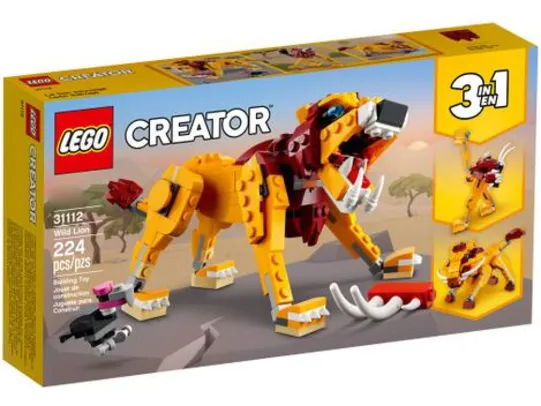 LEGO Creator Leão Selvagem 224 Peças | R$85