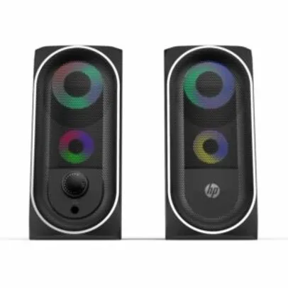 Caixa de Som HP Preta RGB Light