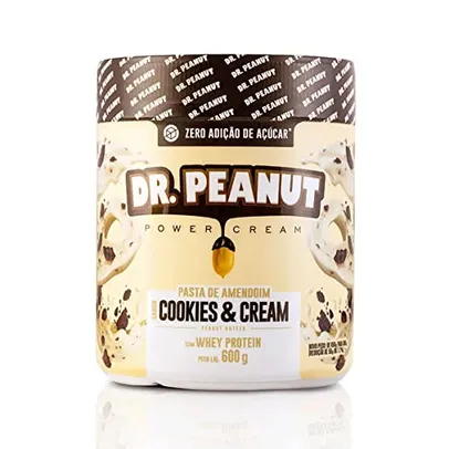 Pasta de Amendoim - 600g Cookies and Cream com Whey - Dr. Peanut