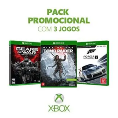 Kit Game Gears Of War Ultimate Edition + Rise Of The Tomb Raider + Forza Motorsports 7 - Xbox One