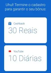 R$30 mais R$10 em diárias do Youtube no Vivo Easy