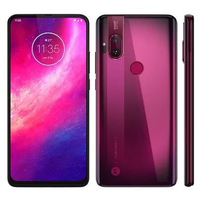 Smartphone Motorola One Hyper Rosa Boreal 128GB, 4GB de RAM, Tela 6.5”, Câmera Traseira Dupla, Câmer