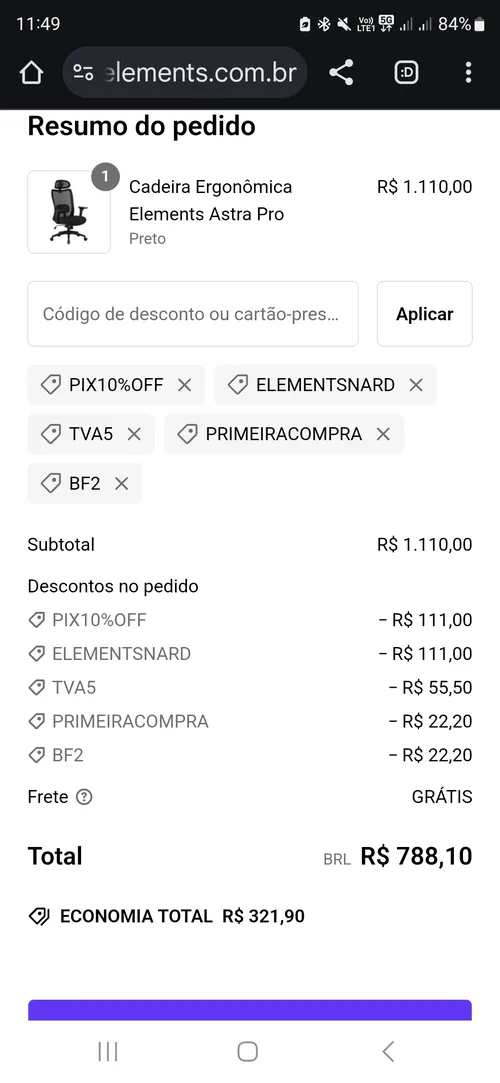 Imagem na descrição da promoção