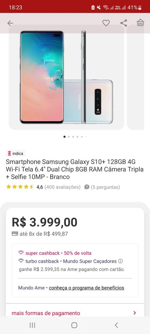 Imagem na descrição da promoção