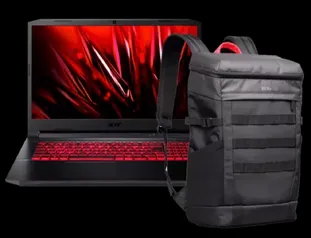 Notebook Gamer Acer Nitro 5 Intel Core i5 Windows 8GB 512GB SSD RTX 3050 17.3 + Mochila Acer Nitro