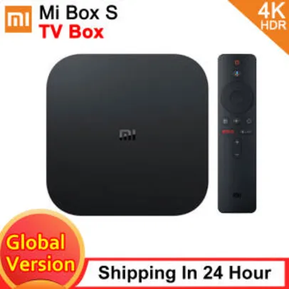 [Aliexpress] TV Box Xiaomi Mi Box S 4K Android TV | R$ 265