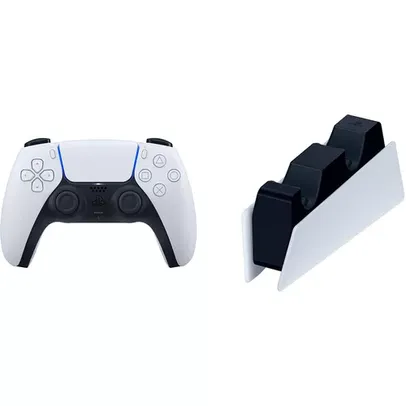 [CC AME R$ 350] Controle Dualsense Playstation 5 + Base De Carregamento Do Dualsense¿ - PS5