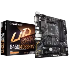 Placa Mãe Gigabyte B450M DS3H V2, Chipset B450, AMD AM4, mATX, DDR4