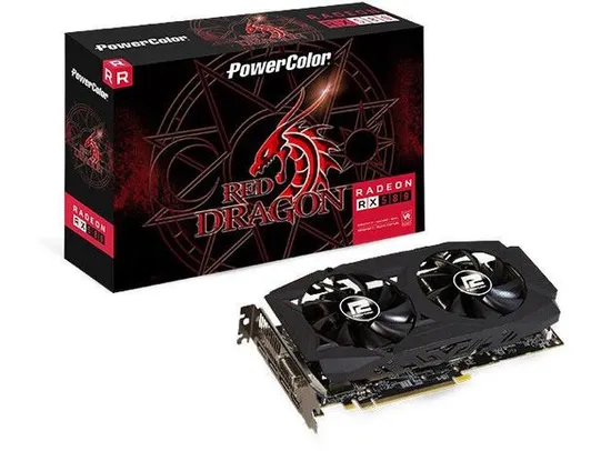 Placa de Vídeo Power Color Radeon RX 580 8GB - GDDR5 256 bits Red Dragon | R$1415