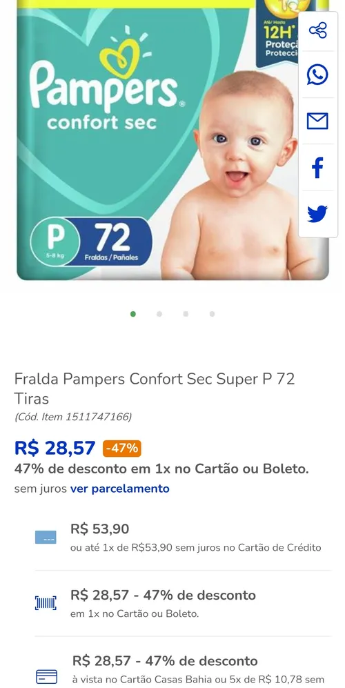 Imagem na descrição da promoção