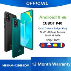 Smartphone Cubot P40 4GB + 128GB | R$593