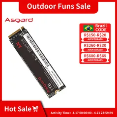 Asgard M.2 Ssd Pcie Nvme 1tb R: 3300Mb/s W:2700Mb/s 