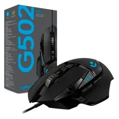 Mouse Gamer Logitech G502 HERO com RGB LIGHTSYNC, Ajustes de Peso, 11 Botões Programáveis, Sensor HE