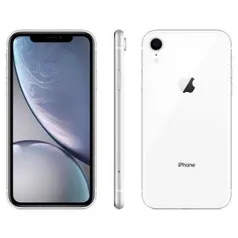 iPhone XR Apple com 256GB, Tela Retina LCD de 6,1”, iOS 12, Câmera Traseira 12MP, Resistente à Águal – Branco - R$4575