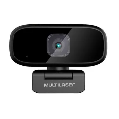 [AME R$121] Webcam Full HD 1080p 360° Microfone Multilaser - WC052