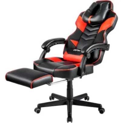 [AME R$16 de cashback] Cadeira Gamer Giratória com Apoio Retrátil para Pés Vermelha/Preta GT13 - DPX | R$783