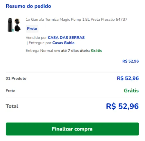 Imagem na descrição da promoção