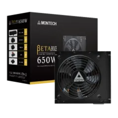 Fonte Montech BETA Bronze 650W, 80 Plus Bronze, PFC Ativo