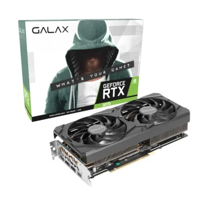 Placa de Vídeo Galax NVIDIA GeForce RTX 3070 (1-Click OC), LHR, 8GB, GDDR6, DLSS, Ray Tracing, 37NSl