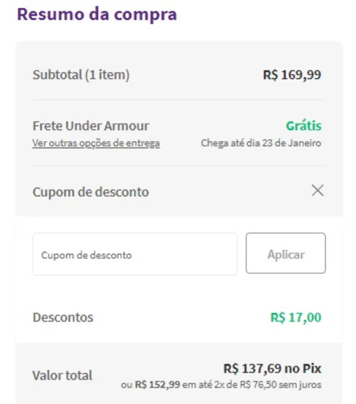 Imagem na descrição da promoção