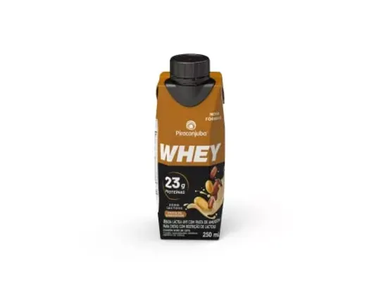 Piracanjuba Whey Zero Lactose Sabor Pasta de Amendoim 250ml