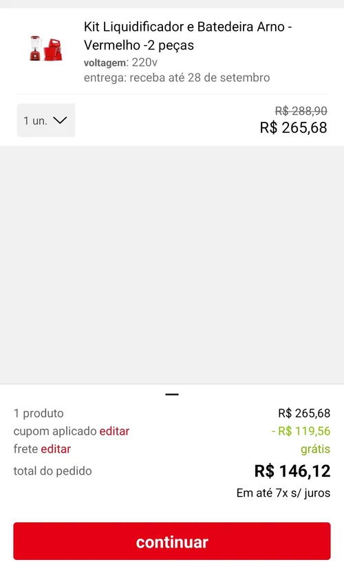 Imagem na descrição da promoção