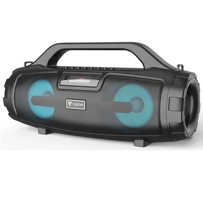 Product photo Caixa Som Bluetooth Fm Rádio Aux Recarregável Portátil Lazer