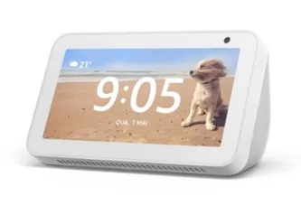 Smart Speaker Echo Show 5 Tela 5.5 Assistente Voz Branco Alexa Amazon