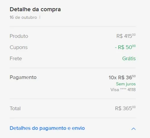 Imagem na descrição da promoção