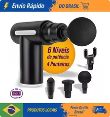 (moedas/BR) Mini pistola de massagem, relaxamento muscular, Cervical Fitness Instrument