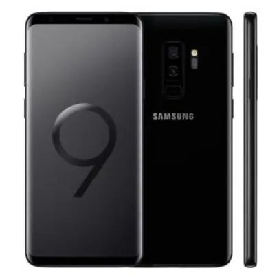 [Visa Checkout] Smartphone Samsung Galaxy S9 Plus Preto 128GB Tela 6.2 Dual Chip Android 8.0 Câmera Dupla de 12MP 6GB