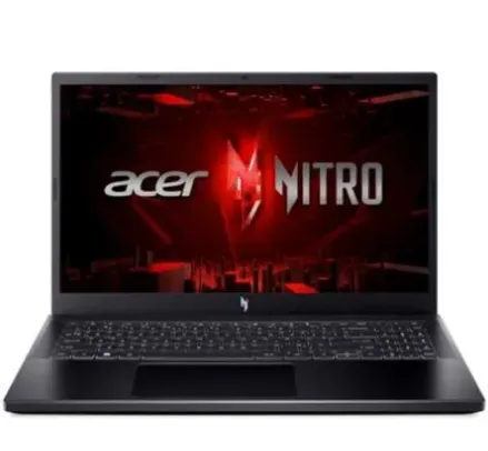 Notebook Gamer Acer Nitro V15 Intel Core i5-13420H, 8GB RAM, GeForce RTX 3050, SSD 512GB, 15.6" FHD IPS 144Hz, Windows 11, Preto - ANV15-51-58AZ