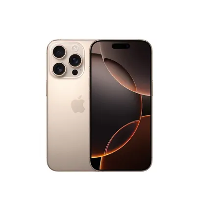 [1ª compra] iPhone 16 Pro Apple 128GB, Câmera Tripla de 48MP, Tela 6,3, Titânio-Deserto