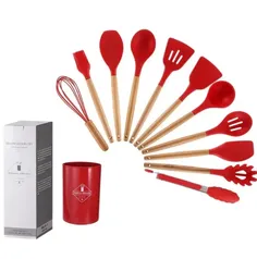 [PRIMEIRA COMPRA] Conjunto Utensílios 12 Peças Silicone 