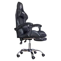 Cadeira Gamer Shoptelbras Tiger SX3 Preta C/Apoio de Pés