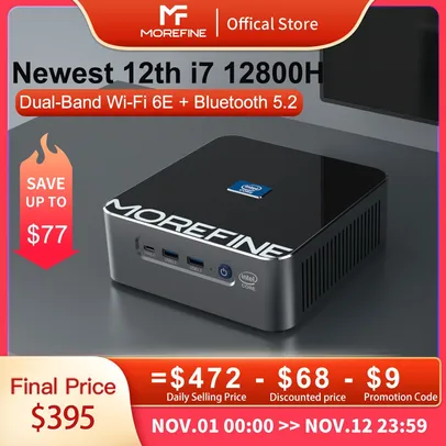 MINI PC Morefine s600 Core i7 12ª G 256gb/8gb