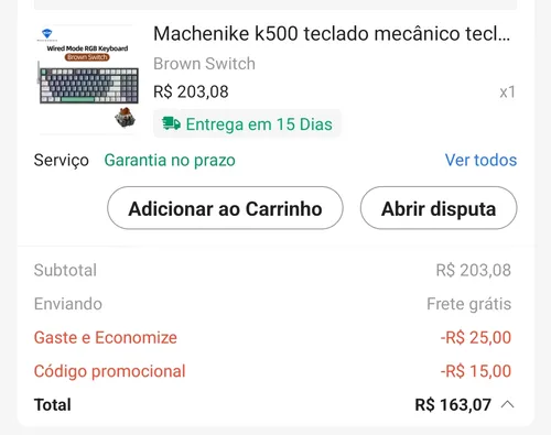 Imagem na descrição da promoção